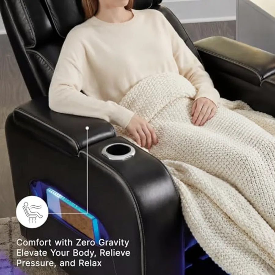 Leather Power Recliner Chair view 4