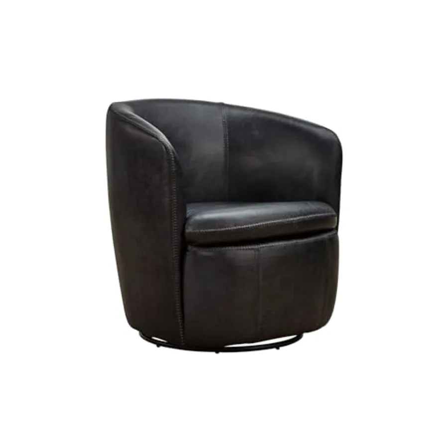 Leather Swivel Accent Chair