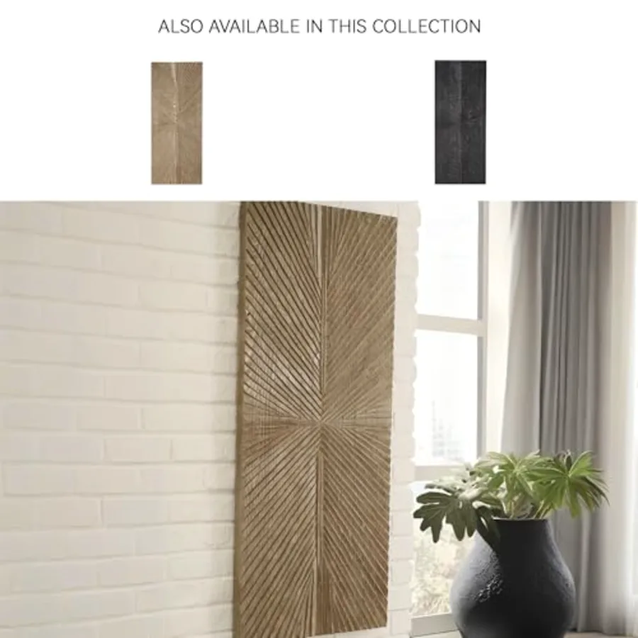 Lenora Rustic Sunburst Wood 20 x 48 Inch Wall Decor view 5