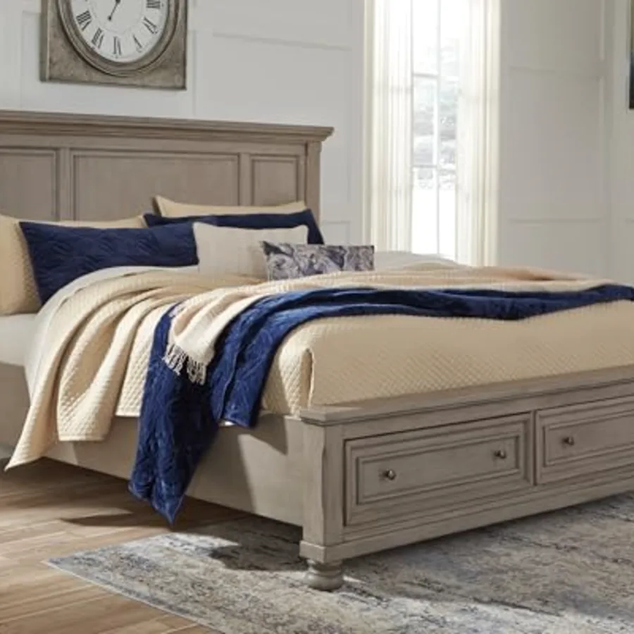 Lettner Traditional 2-Drawer King Platform Storage Bed view 2