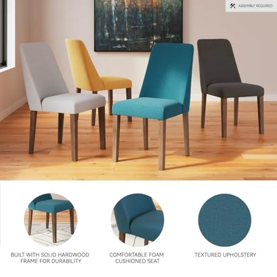 Lyncott Contemporary Dining Room Upholstered Side Chair view 4