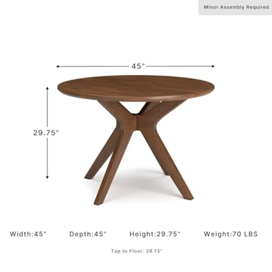Lyncott Traditional Round Dining Room Table view 3