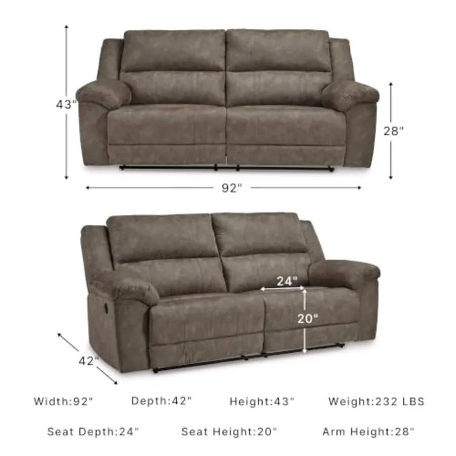 Manual Reclining Sofa view 3