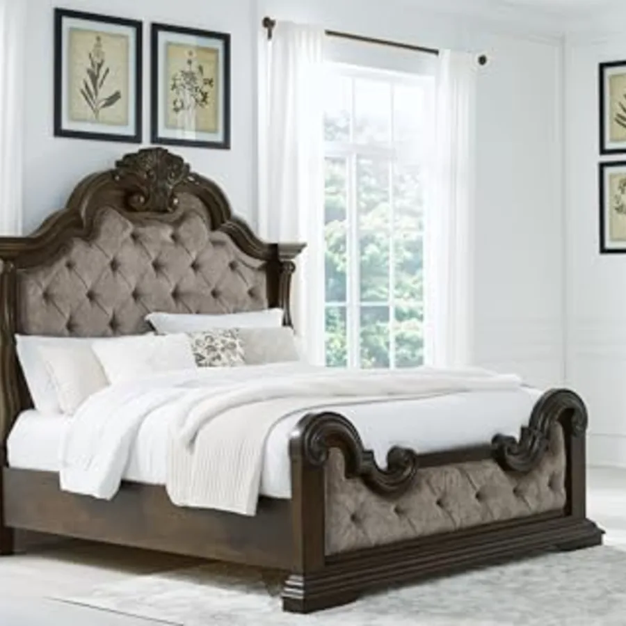 Maylee Cal King Bed Frame with Headboard view 4