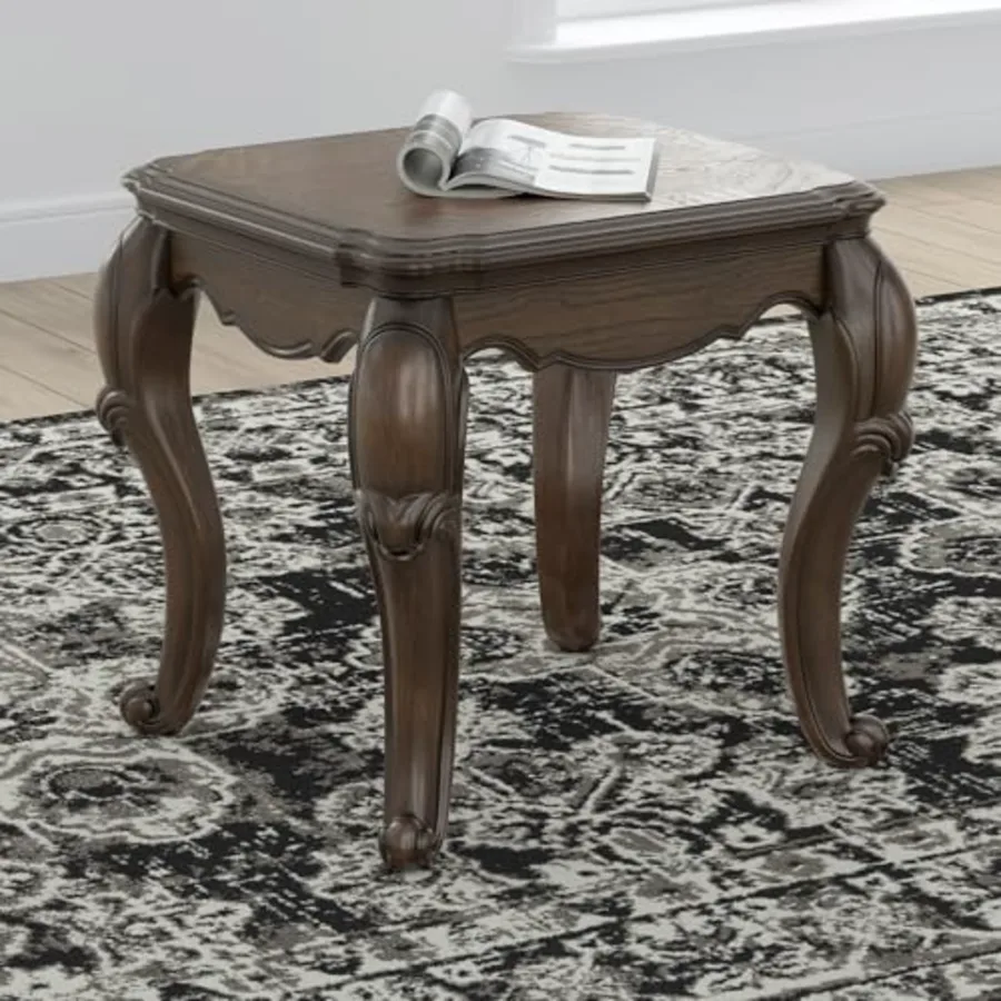 Maylee Classic Coffee Table with Cabriole Legs view 2