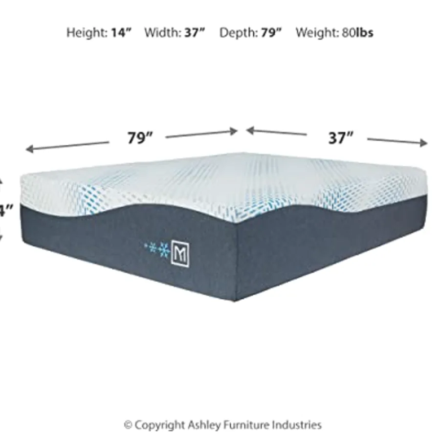 Millennium Luxury Gel Memory Foam 14 Inch Mattress view 2