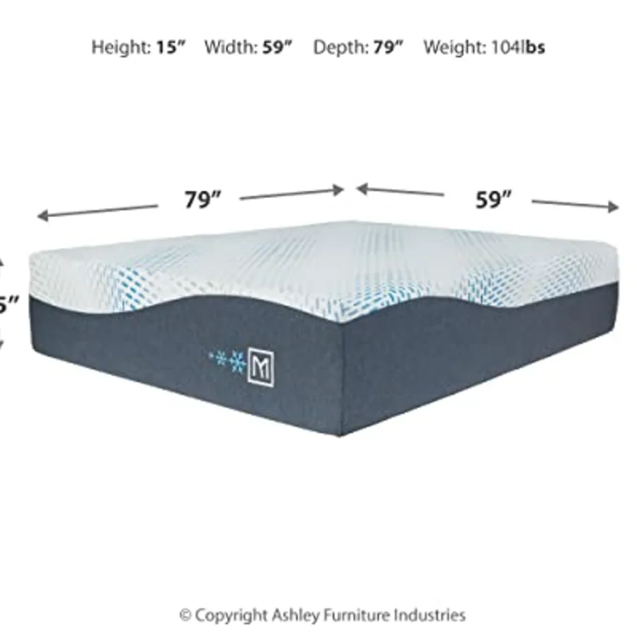 Millennium Luxury Plush Gel Latex Hybrid 15 Inch Mattress view 2