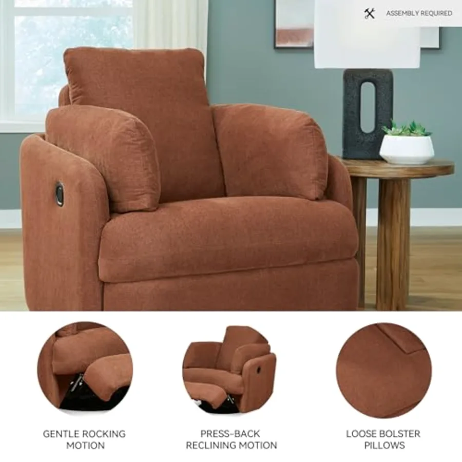 Modmax Swivel Glider Recliner Chair view 4