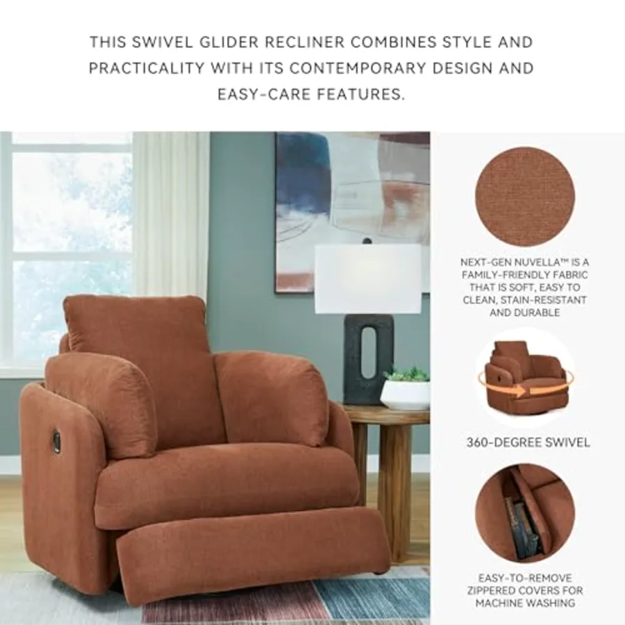 Modmax Swivel Glider Recliner Chair view 5