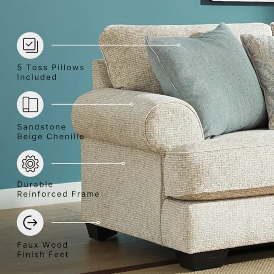 Monaghan Loveseat Deep Seat Sofa Couch view 4