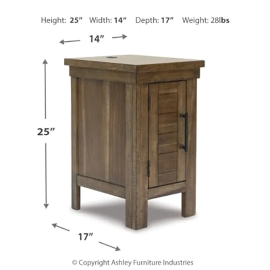 Moriville Chairside End Table with USB view 3