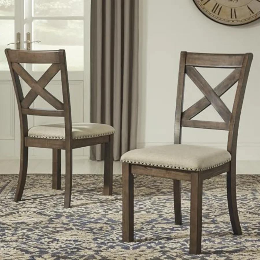 Moriville Modern Farmhouse 19" Upholstered Dining Room Chair view 2