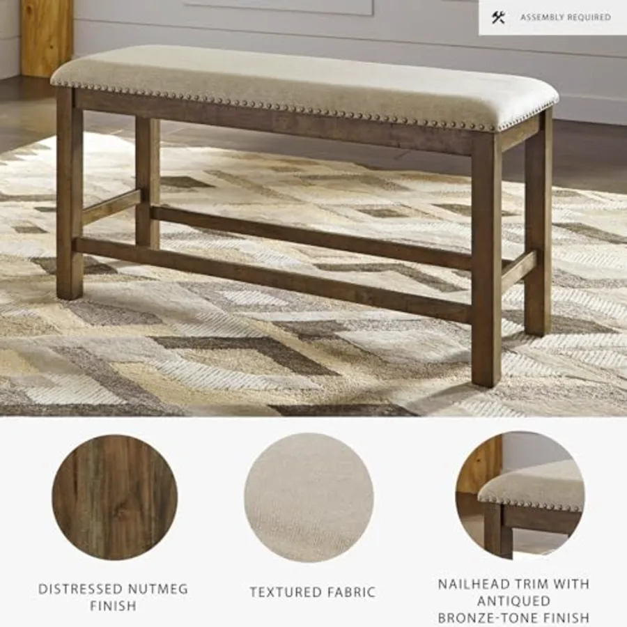Morriville Counter Height Upholstered Dining Room Bench view 4