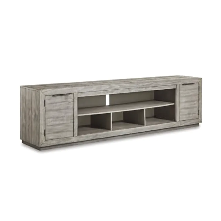 Naydell Rustic TV Stand with Fireplace Option Fits TVs up