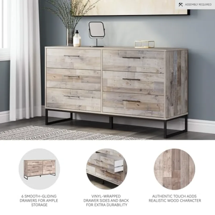 Neilsville 6 Drawer Dresser for Bedrooms view 4