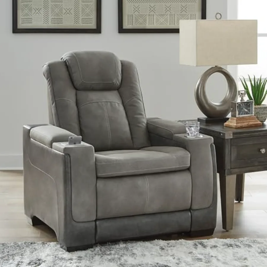 Next-Gen DuraPella Power Recliner with Adjustable Headrest view 2