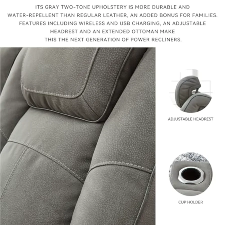 Next-Gen DuraPella Power Recliner with Adjustable Headrest view 5