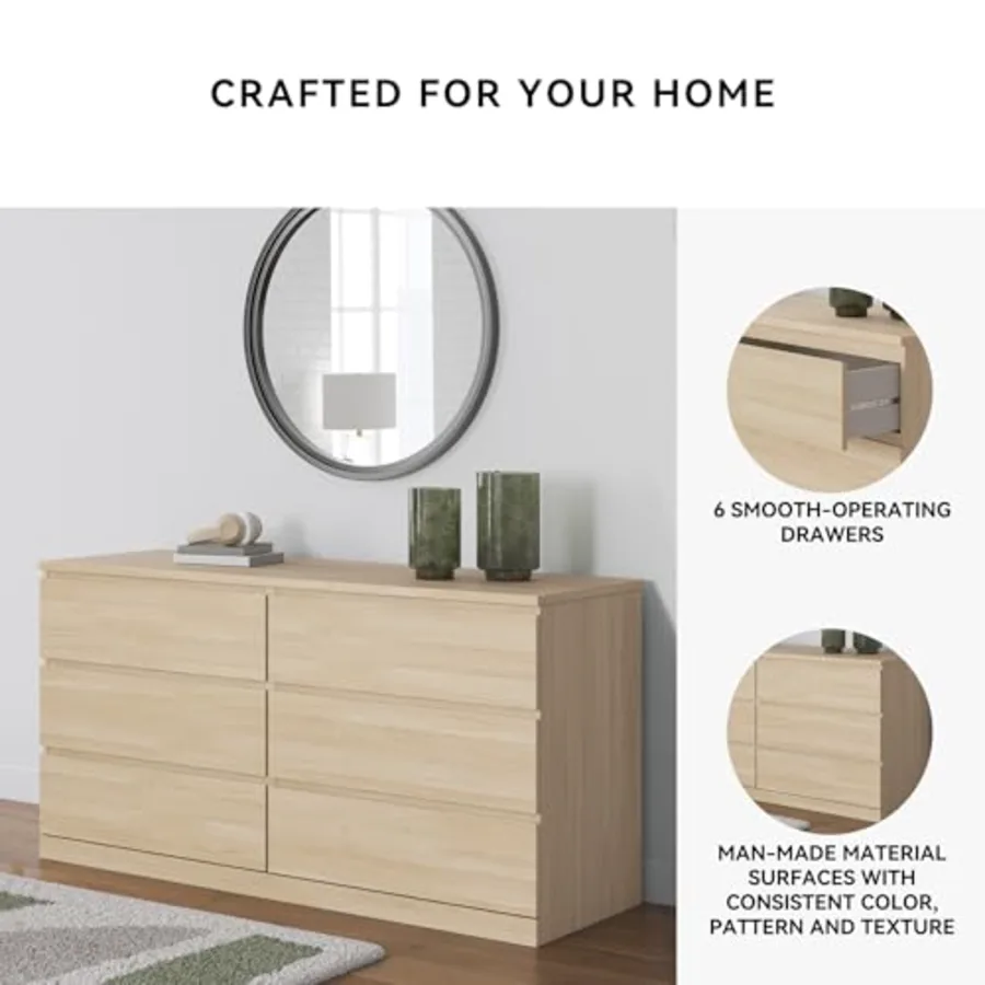 Onita 6 Drawer Bedroom Dresser view 5