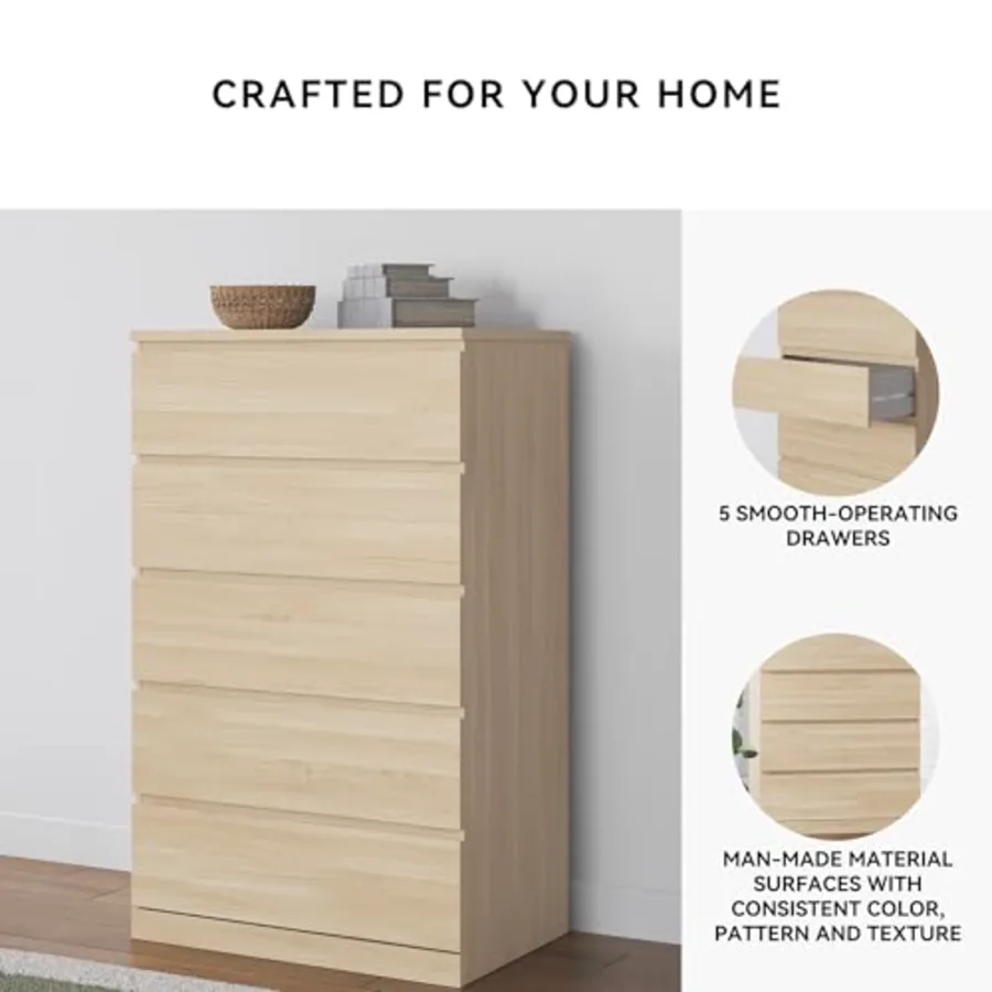 Onita Tall 5 Drawer Chest of Drawers view 5
