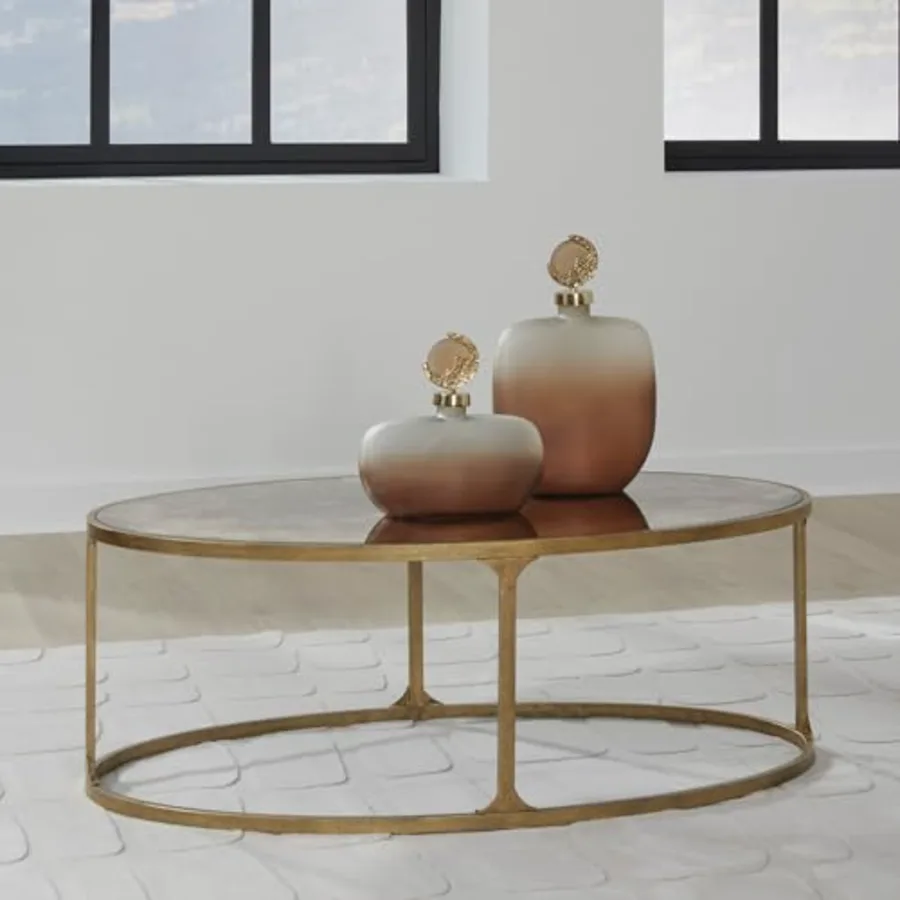 Oval Coffee Table for Living Room view 2