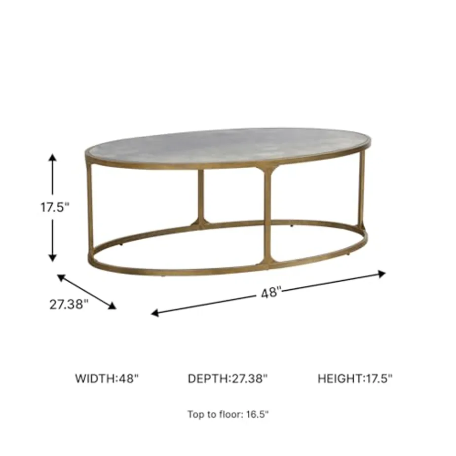 Oval Coffee Table for Living Room view 3