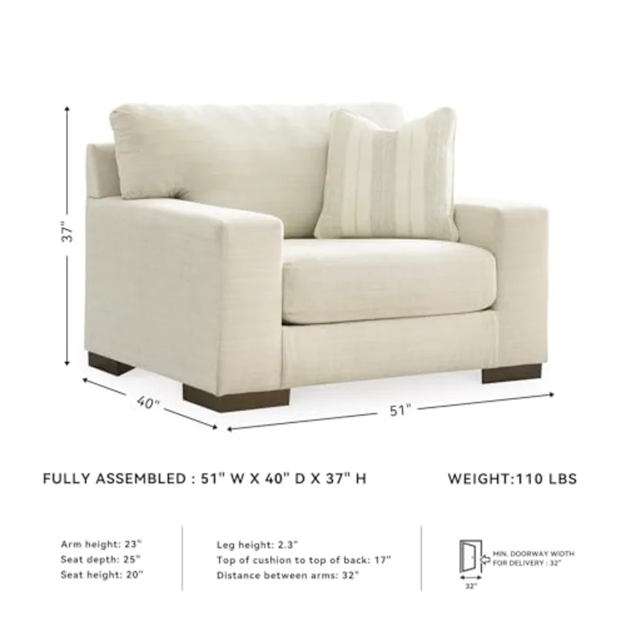 Oversized Accent Chair and a Half view 3
