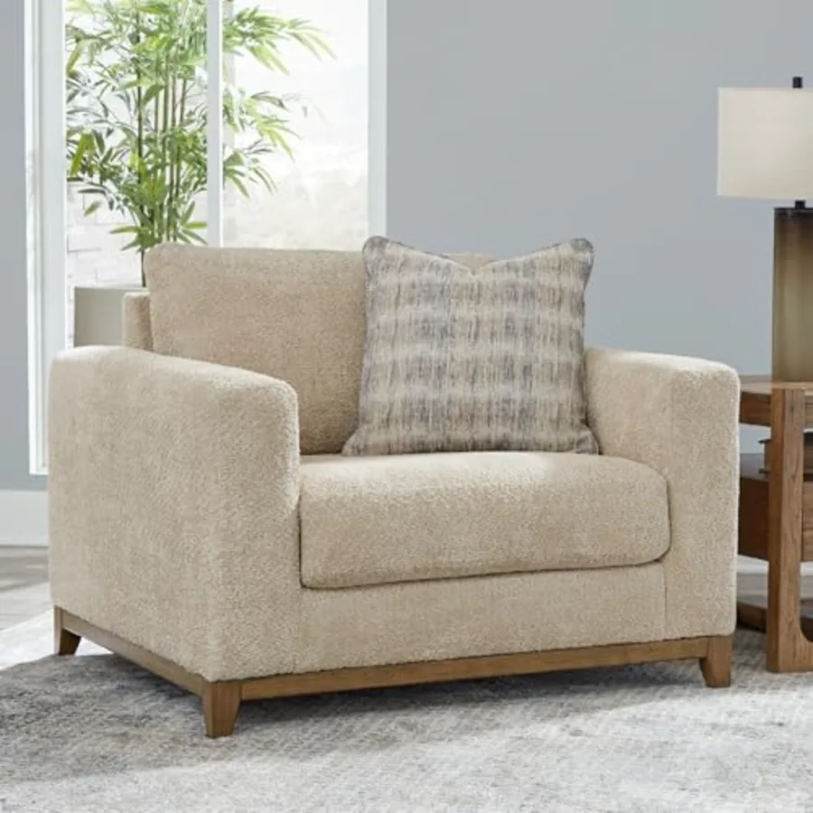 Parklynn Classic Upholstered Oversized Chair with 1 Accent view 2