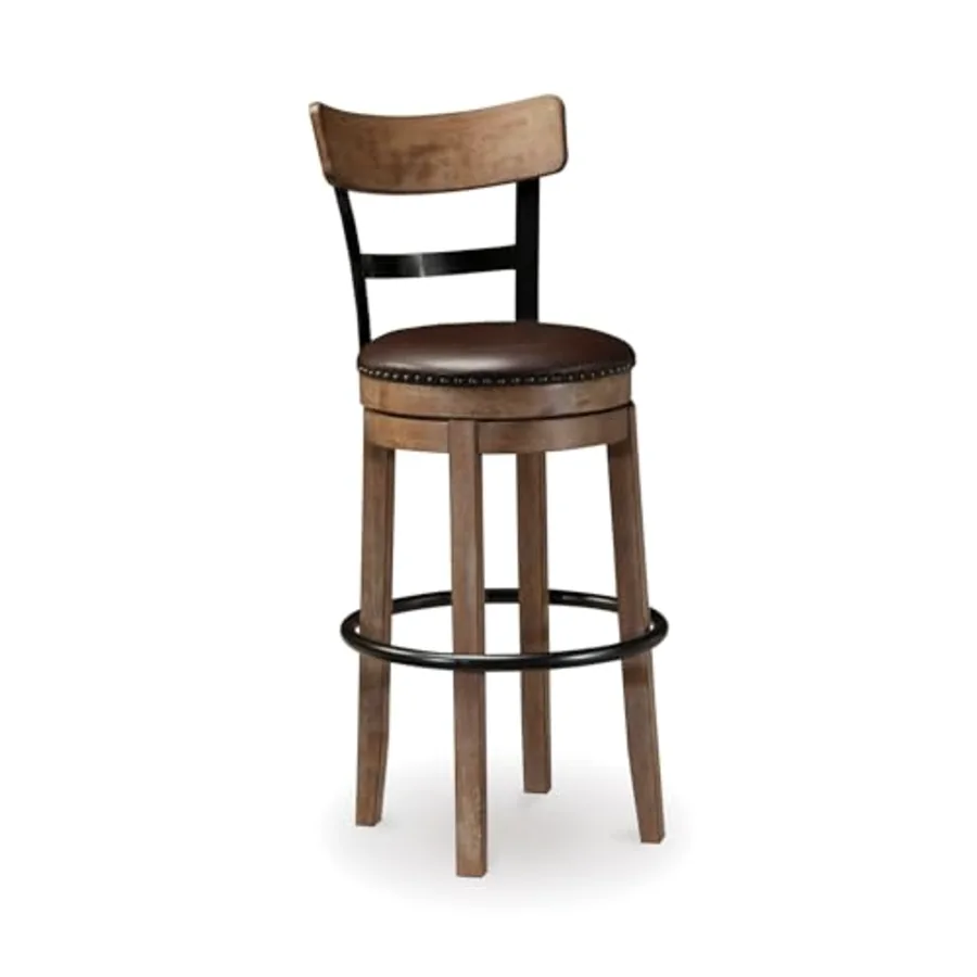 Pinnadel 30" Modern Swivel Pub Height Barstool