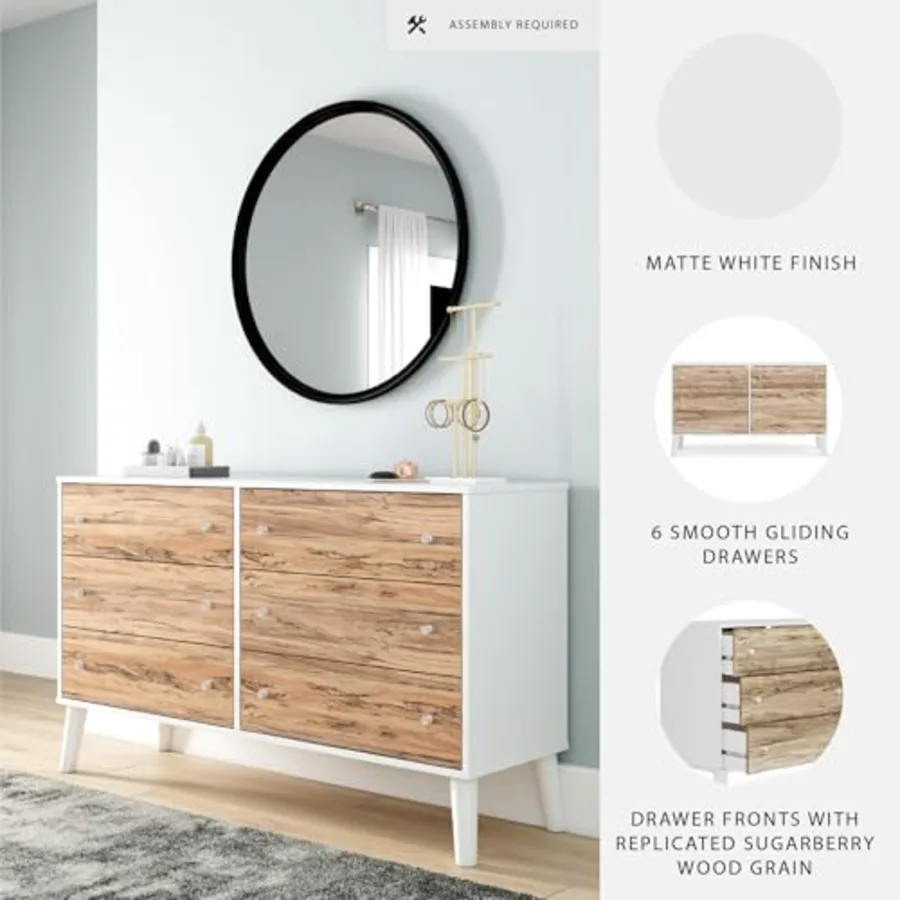 Piperton 6 Drawer Dresser view 4