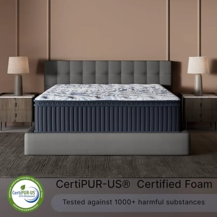 Plush Luxe 2.0 15 Inch Breathable Gel Latex Memory Foam view 4