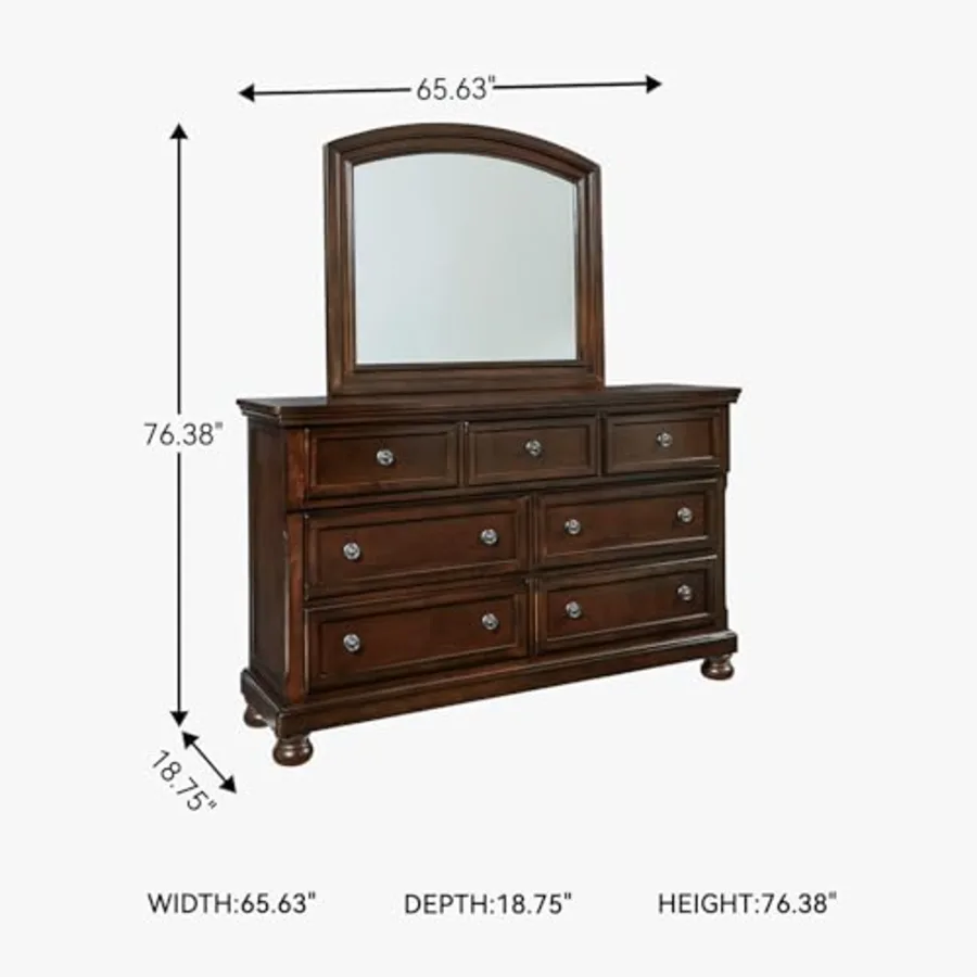 Porter 7-Drawer Wide Dresser and Mirror view 3