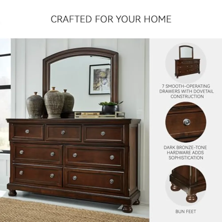 Porter 7-Drawer Wide Dresser and Mirror view 5