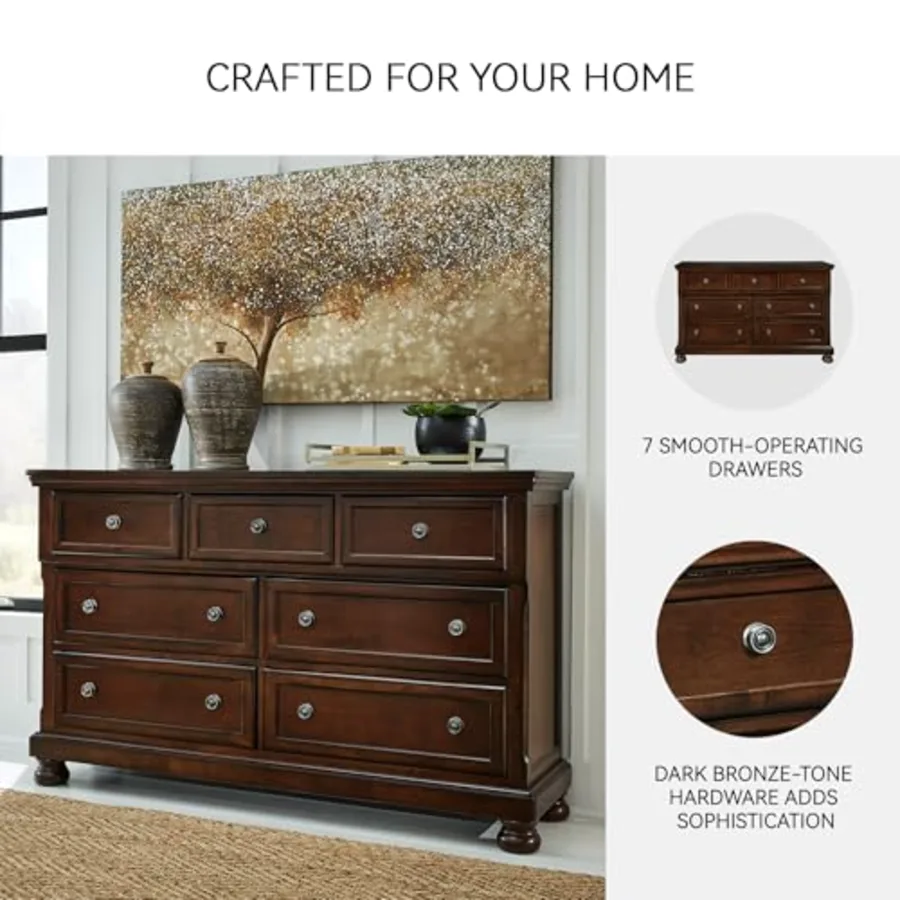 Porter 7-Drawer Wood Bedroom Dresser view 5