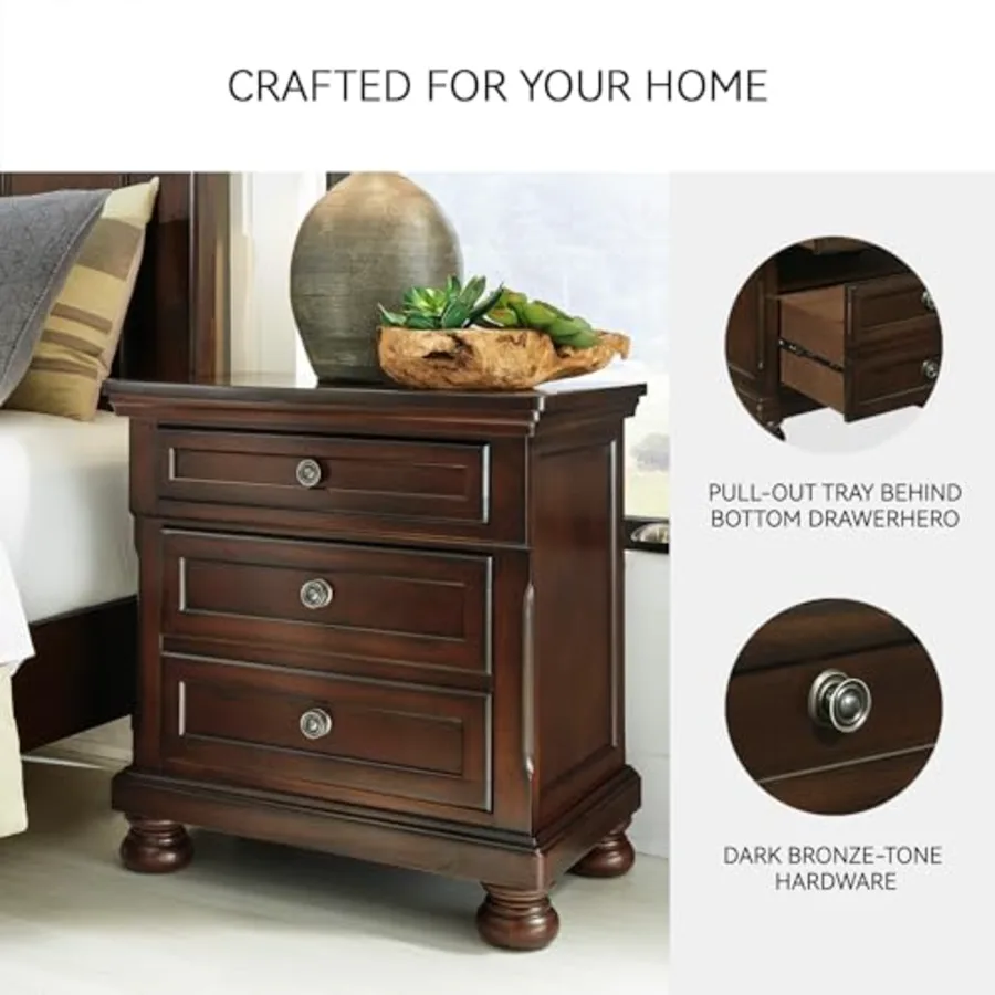 Porter Classic 2 Drawer Nightstand with Dovetail view 5