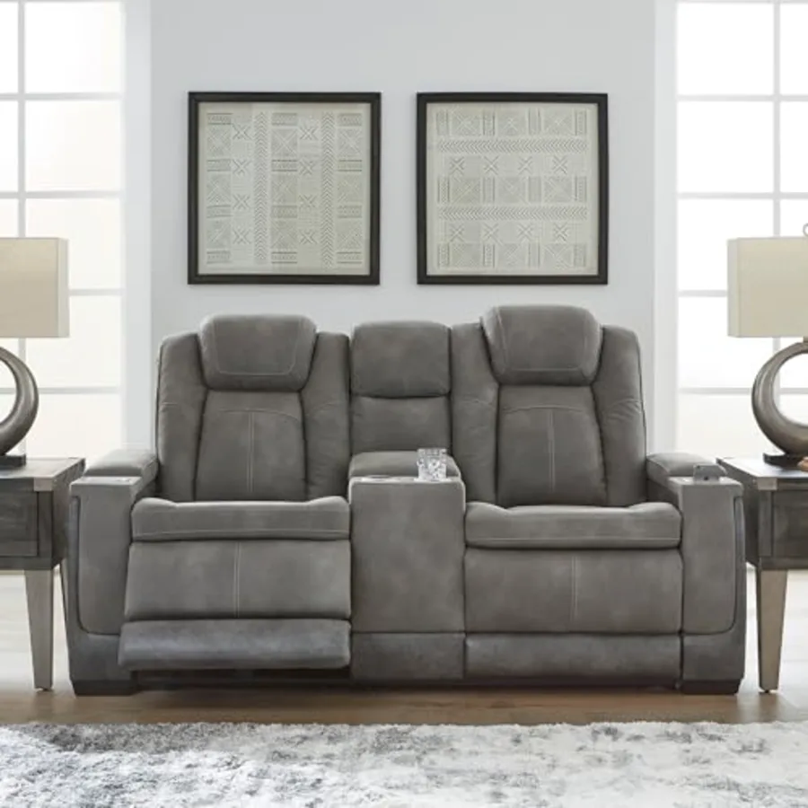 Power Reclining Loveseat with Console view 2