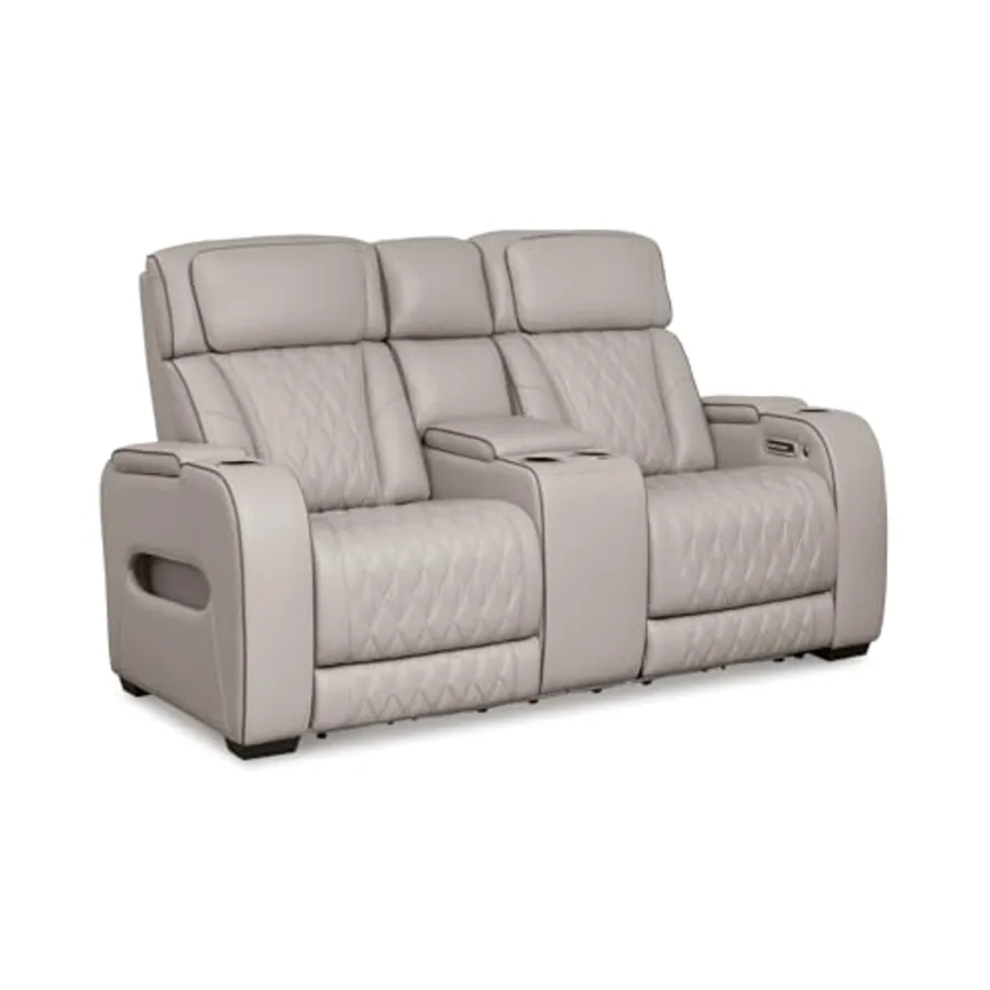 Power Reclining Loveseat with Console