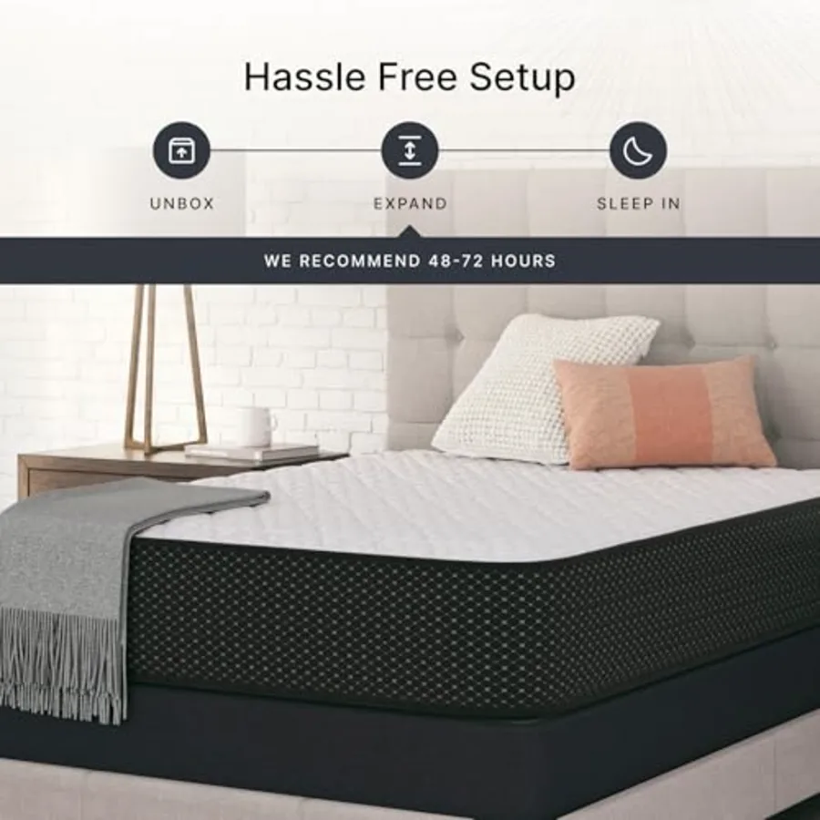 Queen Firm 12 Inch Hybrid Mattress with Gel Memory Foam view 4