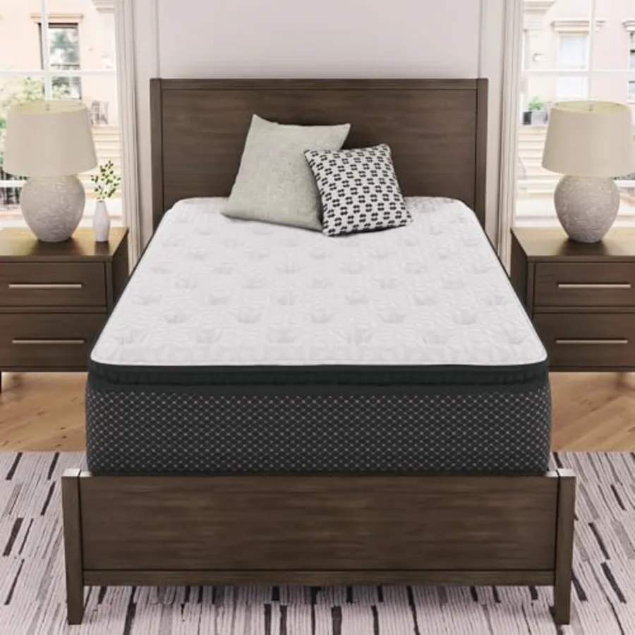 Queen Pillow Top 13 ' Pillow Top Hybrid Mattress with Gel