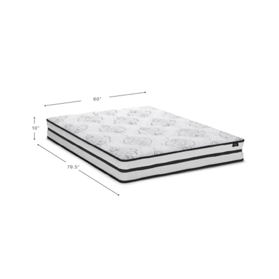 Queen Size Chime 10 Inch Medium Firm Hybrid Mattress view 2