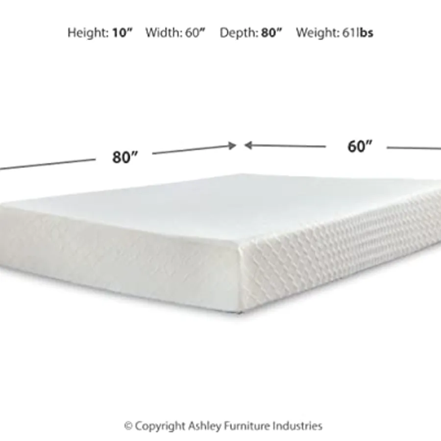 Queen Size Chime 10 Inch Medium Firm Memory Foam Mattress view 3