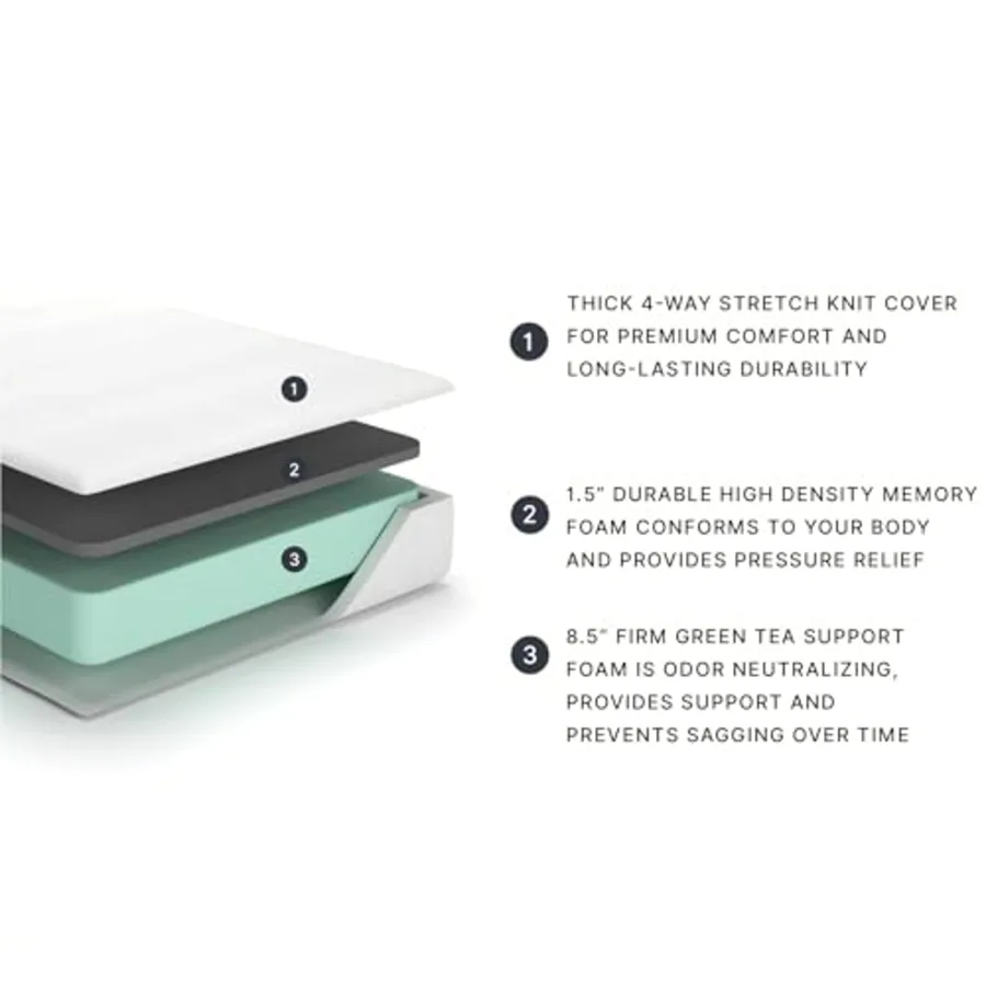 Queen Size Chime 10 Inch Medium Firm Memory Foam Mattress view 4