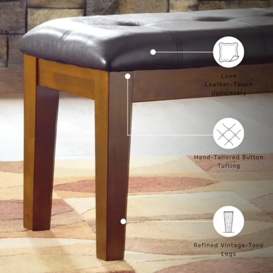 Ralene Tufted Upholstered Dining Room Bench view 4