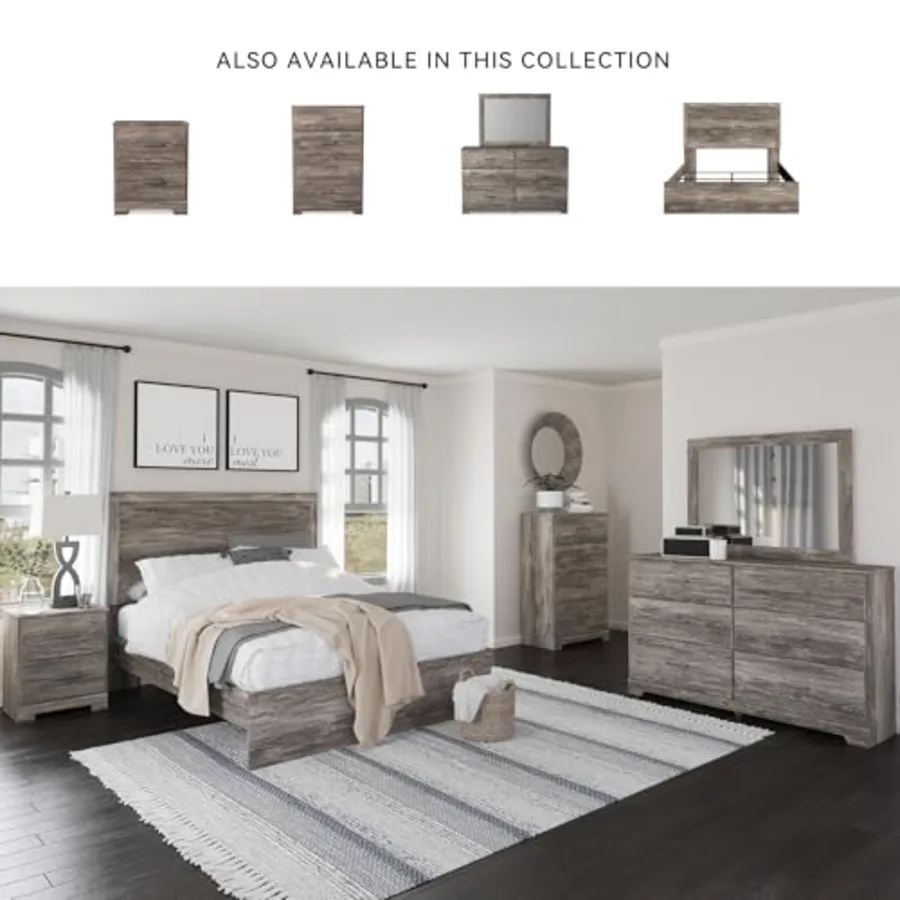 Ralinksi 6-Drawer Rustic Gray Double Dresser view 5
