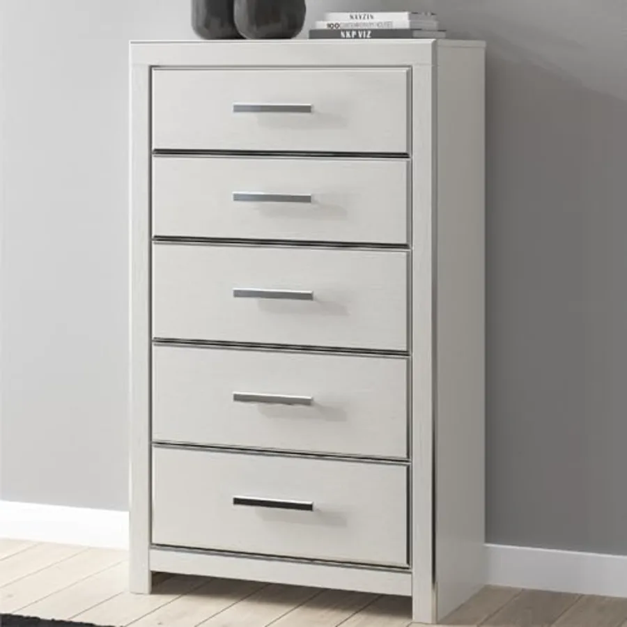 Ravalori Contemporary 5-Drawer Chest with Wood Finish view 2