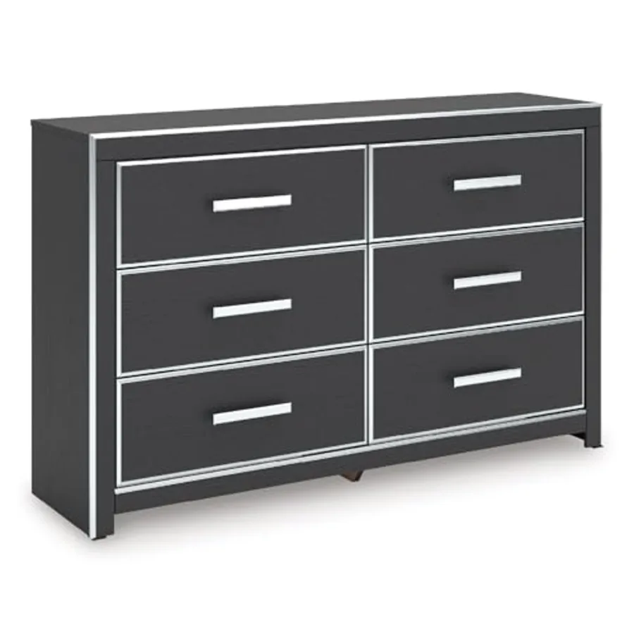 Ravalori Contemporary 6-Drawer Dresser with Wood Finish