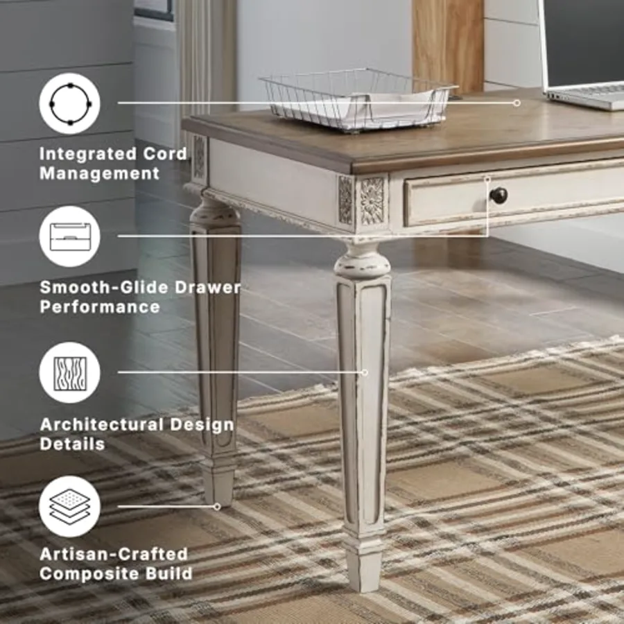 Realyn 2-Piece L-Shape Desk with Drawers view 3