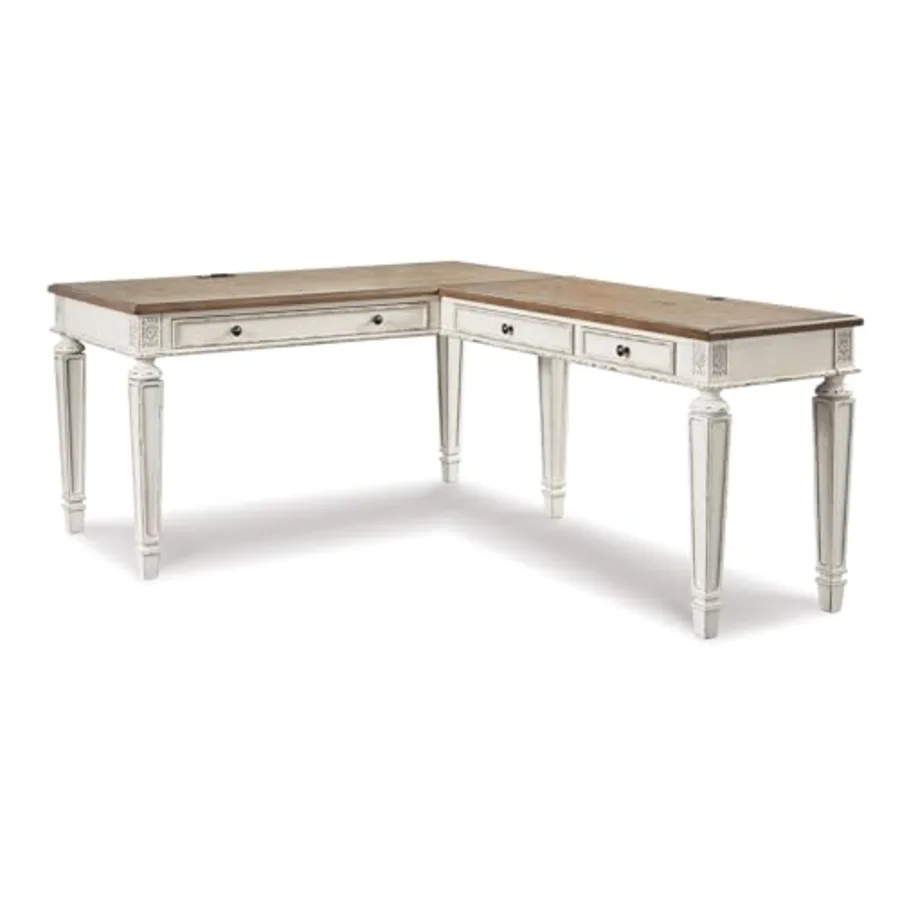 Realyn 2-Piece L-Shape Desk with Drawers