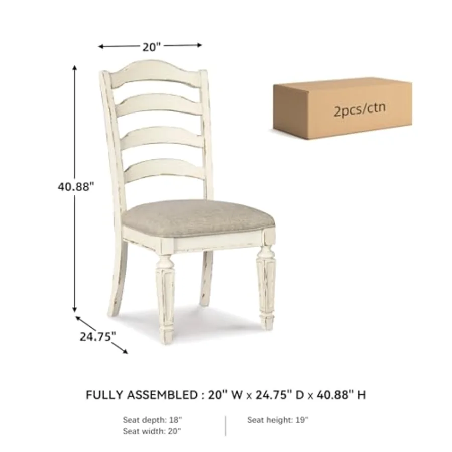 Realyn Dining Room Upholstered Chair 2 Count view 3