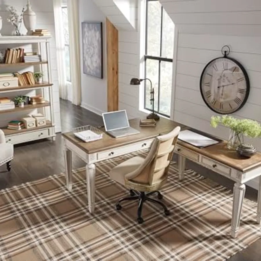 Realyn Farmhouse Home Office Desk view 2