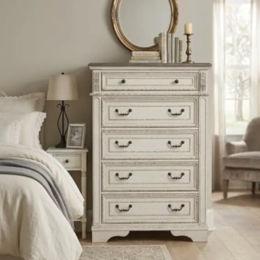 Realyn French Country 5 Drawer Chest view 2